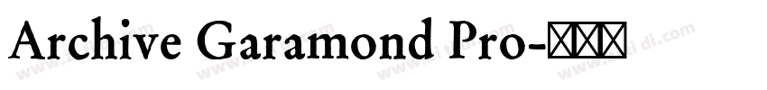 Archive Garamond Pro字体转换